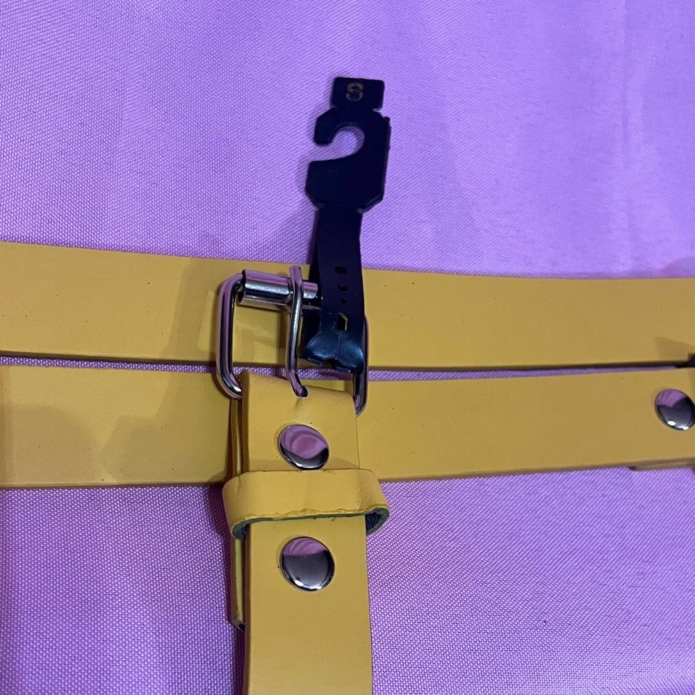 Yellow Belt with Silver Buckle